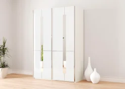Musterring Schwebetürenschrank »Imola W« inkl. Einlegeböden und Kleiderstangen, mit Glastüren inkl. Zierspiegel