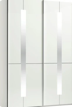 Musterring Schwebetürenschrank »Imola W« inkl. Einlegeböden und Kleiderstangen, mit Glastüren inkl. Zierspiegel