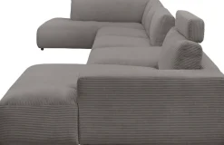 Musterring Wohnlandschaft »Lucia bequem und viel Platz, U-Form« Cord-Bezug, inklusive Kopfstütze, Gesamtbreite 504 cm