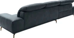 Musterring Wohnlandschaft »MR 2490 Ecksofa mit erstklassigem Sitzkomfort, Long-Life-Leder« Bronze-Fuß, Sitzhöhe 48cm, wahlweise mit Funktionen, Maße 342 x 207 cm