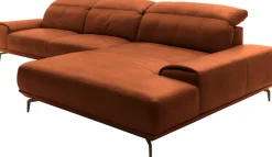 Musterring Wohnlandschaft »MR 2490 Ecksofa mit erstklassigem Sitzkomfort, Long-Life-Leder« Bronze-Fuß Sitzhöhe 46cm, wahlweise mit Funktionen, Maße 342 x 207 cm