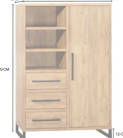OMG Design Barschrank »Ronda« mit Soft-Close, mit Metallgestell