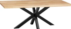 OMG Design Esstisch »Glasgow« 1 Stk. tlg. Eiche Massivholz geölt, mit Metall-Gestell