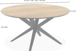 OMG Design Esstisch »Wellington« 1 Stk. tlg. Hochwertige Melamin-Tischplatte mit Metallgestell