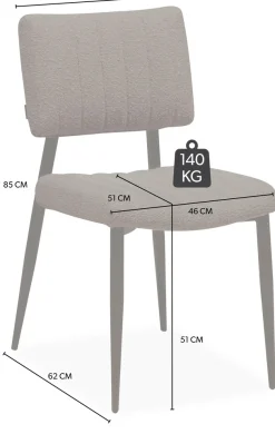 OMG Design Esszimmerstuhl »Dirk« (Set) 1 Stk.moderner Boucle Bezug, bequem gepolstert