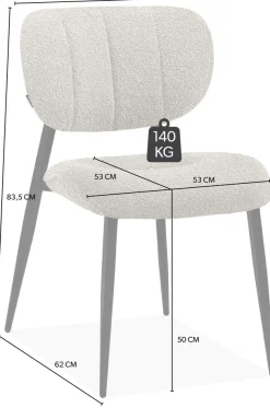 OMG Design Esszimmerstuhl »Joe« (Set) 1 Stk.moderner Bouclé Bezug, bequem gepolstert, Küchenstuhl