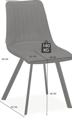 OMG Design Esszimmerstuhl »Pluto« (Set) 1 Stk.pflegeleichte Microfaser, Lederoptik