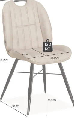 OMG Design Esszimmerstuhl »Shelton« (Set) 1 Stk.Esszimmerstuhl, pflegeleichter Bezug, mit Handgriff