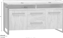 OMG Design Sideboard »Carriba« in zwei Breiten, mit Soft-Close
