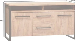 OMG Design Sideboard »Carriba« in zwei Breiten, mit Soft-Close