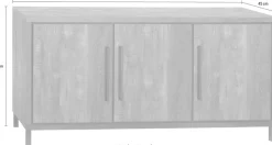 OMG Design Sideboard »Vasto« mit Soft-Close, in zwei Breiten
