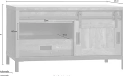 OMG Design TV-Schrank »Stanley Lowboard« mit Schiebetür, Breite 120 cm, in zwei Breiten