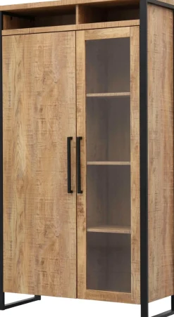 OMG Design Vitrine »Carriba Wohnzimmerschrank« Höhe 190 cm, mit Soft-Close