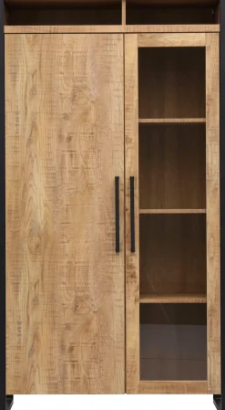 OMG Design Vitrine »Carriba Wohnzimmerschrank« Höhe 190 cm, mit Soft-Close