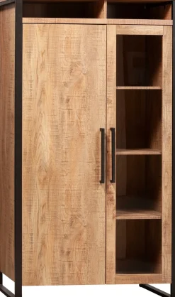 OMG Design Vitrine »Carriba Wohnzimmerschrank« Höhe 190 cm, mit Soft-Close
