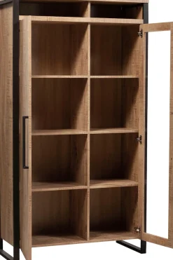 OMG Design Vitrine »Carriba Wohnzimmerschrank« Höhe 190 cm, mit Soft-Close