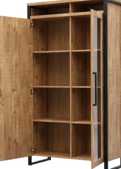 OMG Design Vitrine »Carriba Wohnzimmerschrank« Höhe 190 cm, mit Soft-Close
