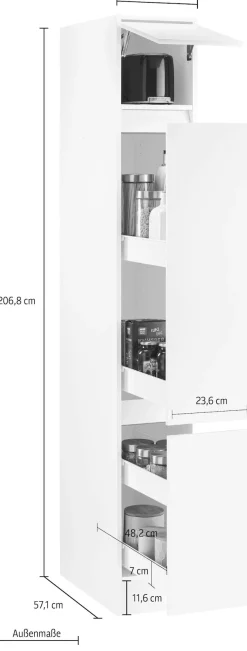 OPTIFIT Apothekerschrank »Roth« Breite 30 cm