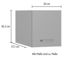 OPTIFIT Aufsatzschrank »OPTImulti« Breite 30 cm, Höhe 35,2 cm, Tiefe 57,1 cm, mit 1 Klappe