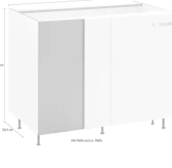 OPTIFIT Eckunterschrank »Parma« Breite 100 cm