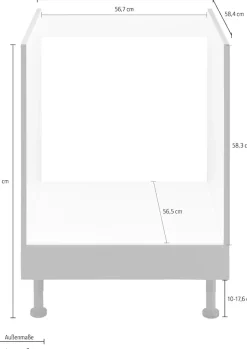 OPTIFIT Herdumbauschrank »Parma« Breite 60 cm
