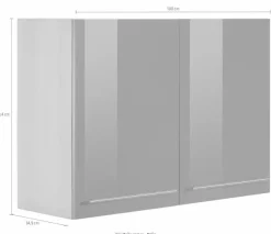 OPTIFIT Hängeschrank »Bern« Breite 100 cm, 70 cm hoch, 2 Türen, mit Metallgriffen