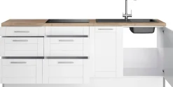 OPTIFIT Küche »Ahus« Breite 225 cm, wahlw. Mit E-Geräten, Soft Close Funktion, MDF Fronten