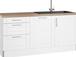OPTIFIT Küche »Ahus« 180 cm breit, wahlw.mit E-Geräten, Soft Close Funktion, MDF Fronten