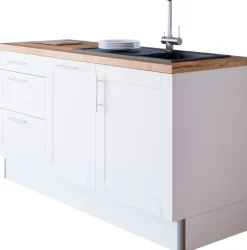 OPTIFIT Küche »Ahus« 180 cm breit, wahlw.mit E-Geräten, Soft Close Funktion, MDF Fronten