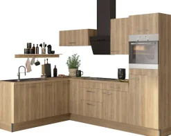 OPTIFIT Küche »Klara« 200 x 270 cm breit, wahlweise mit E-Geräten