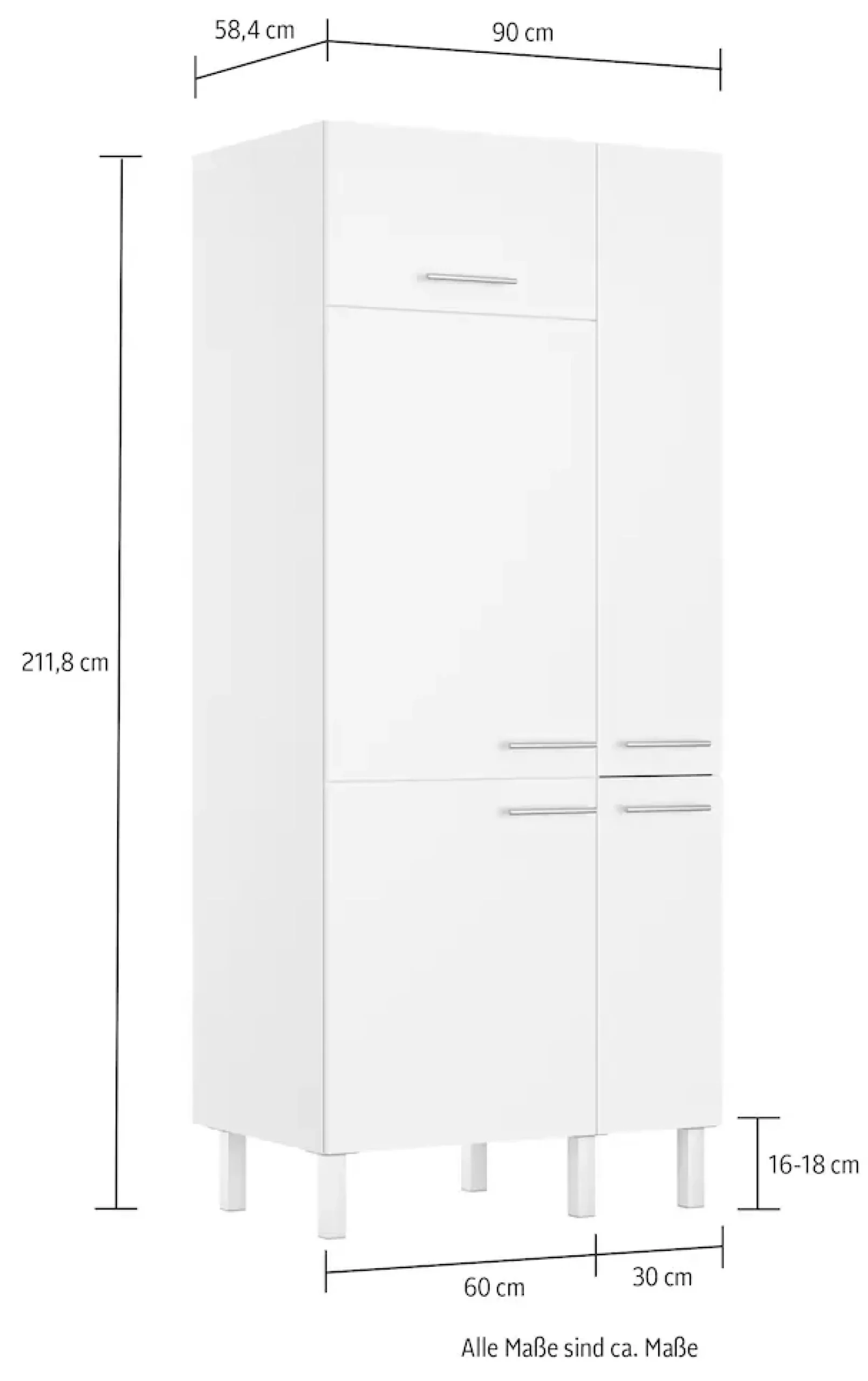 OPTIFIT Küche »Lilly« Breite 90 cm, wahlweise mit E-Gerät
