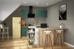 OPTIFIT Kücheninsel »Optifit« Breite 150 cm, 2 Türen, 3 Schubkästen, 2 Auszüge