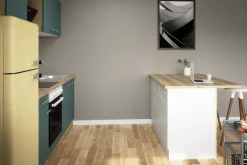 OPTIFIT Kücheninsel »Optifit« Breite 150 cm, 2 Türen, 3 Schubkästen, 2 Auszüge