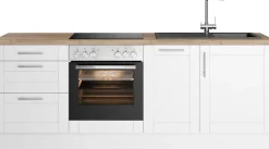 OPTIFIT Küchenzeile »Ahus« 225 cm breit,wahlweise mit E-Geräten,Soft Close Funktion, MDF Fronten