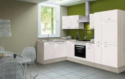 OPTIFIT Küchenzeile »Faro« Stellbreite 300x175 cm, wahlweise mit E-Geräten,mit Apothekerschr.