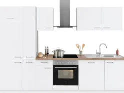 OPTIFIT Küchenzeile »Iver Breite 300 cm« mit Hanseatic E-Geräten, inkl. Kühlschrank