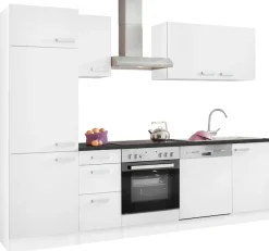 OPTIFIT Küchenzeile »Odense« Breite 270 cm, mit 28 mm Arbeitsplatte, mit Gratis Besteckeinsatz