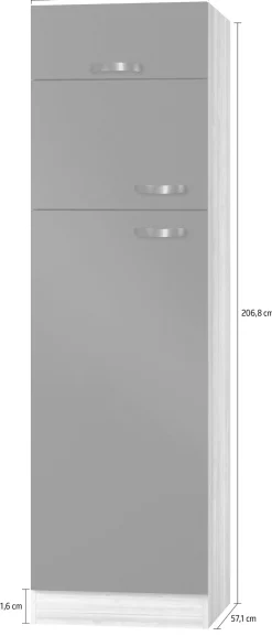 OPTIFIT Kühlumbauschrank »Faro« , mit Metallgriffen, Breite 60 cm