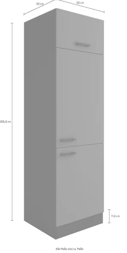 OPTIFIT Kühlumbauschrank »Palma« Breite 60 cm, Nischenmaße B/T/H 56,7/55,5/88 cm