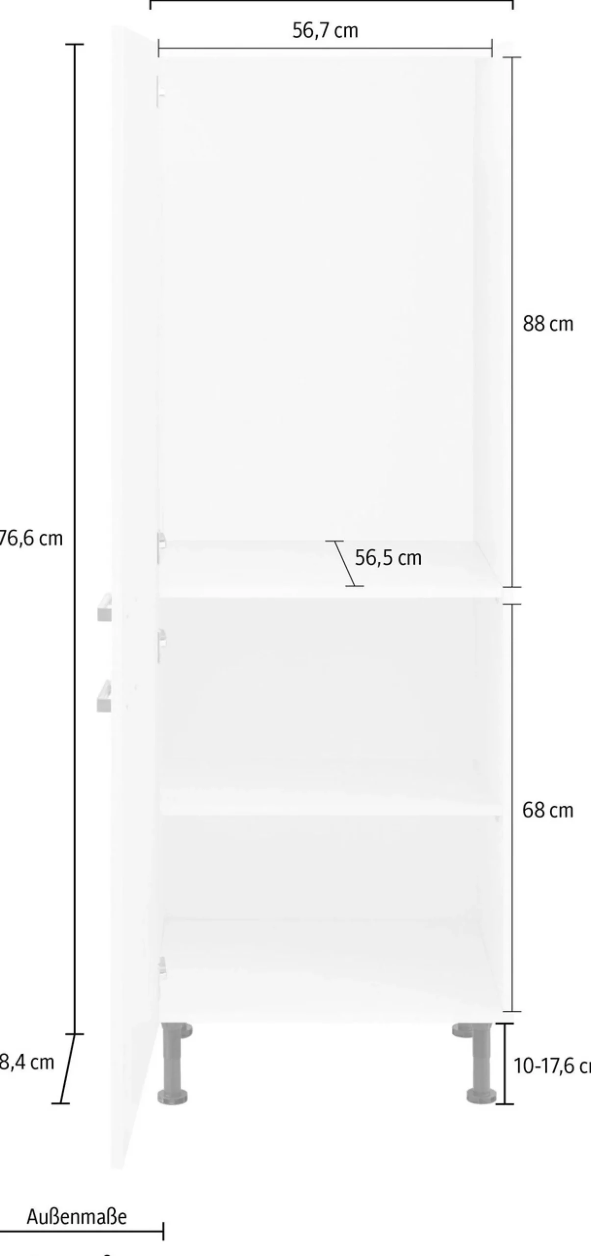 OPTIFIT Kühlumbauschrank »Parma« Breite 60 cm