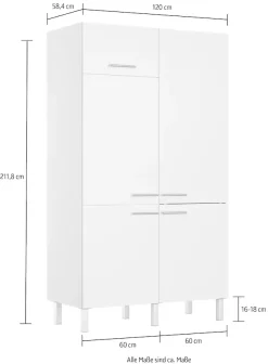 OPTIFIT Pantryküche »Lilly2« Breite 120 cm, wahlweise mit E-Geräten