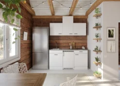OPTIFIT Pantryküche »OPTImulti« Breite 170 cm, mit Unterbaukühlschrank und 2-Platten-Kochfeld