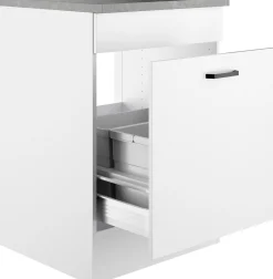 OPTIFIT Pantryküche »OPTImulti« Breite 170 cm, mit Unterbaukühlschrank und 2-Platten-Kochfeld