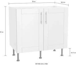 OPTIFIT Spülenschrank »Ahus« Breite 90 cm