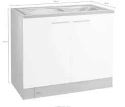 OPTIFIT Spülenschrank »Kalmar« , Breite 100 cm