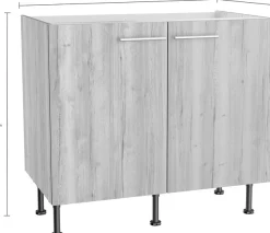 OPTIFIT Spülenschrank »Klara« Breite 100 cm