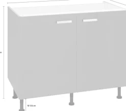 OPTIFIT Spülenschrank »Parma« Breite 100 cm