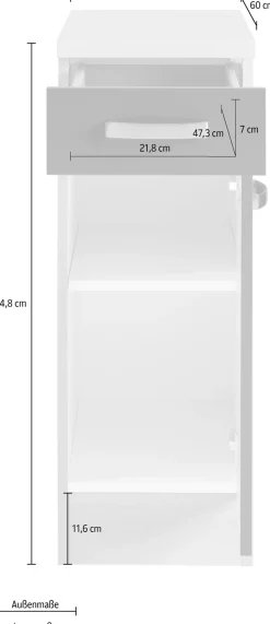 OPTIFIT Unterschrank »Faro« , mit Metallgriffen, Breite 30 cm