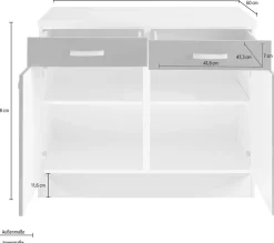 OPTIFIT Unterschrank »Faro« , mit Metallgriffen, Breite 100 cm