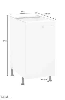 OPTIFIT Unterschrank »Parma« Breite 30 cm